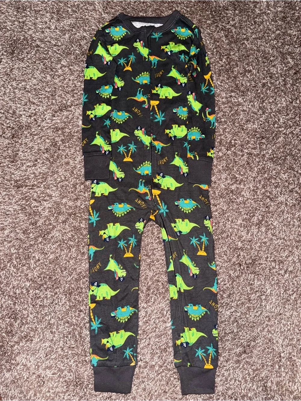 Old Navy Unisex 2-Way-Zip Printed Pajama One-Piece